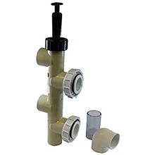 Pentair 263064 PVC Push Pull Slide Valve, 7 1/2 Inch Centerline, Almond, For D.E. and Sand Filters
