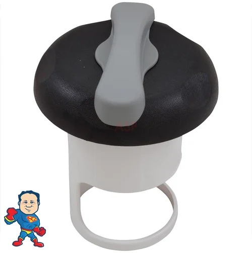 Pentair 4 7/8″ Top Access Spa Diverter Valve Complete Kit – Black Cap & Gray Handle