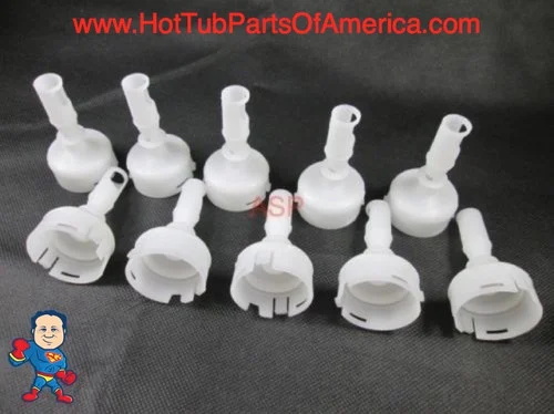 Pentair Cyclone Micro Jet Diffusers 2.95-3.25″ – 10 Pack Replacement Parts for Hot Tubs & Spas