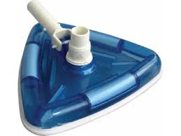 PoolStyle K052CB/SCP1 Deluxe Series Clear Triangular Weighted VL Vac Head with Swivel