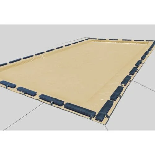 PoolTux 21′ x 37′ Black/Tan Rectangle Emperor Winter Cvr for 16′ x 32′ Rectangle IG Pool