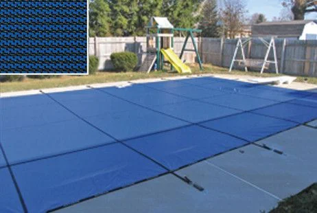 PoolTux CSPTBME15300 15′ x 30′ Blue Royal Mesh Rectangle Safety Cover No Step