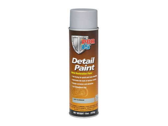 POR-15 Detail Paint, Cast Aluminum, 15 ounce aerosol spray can