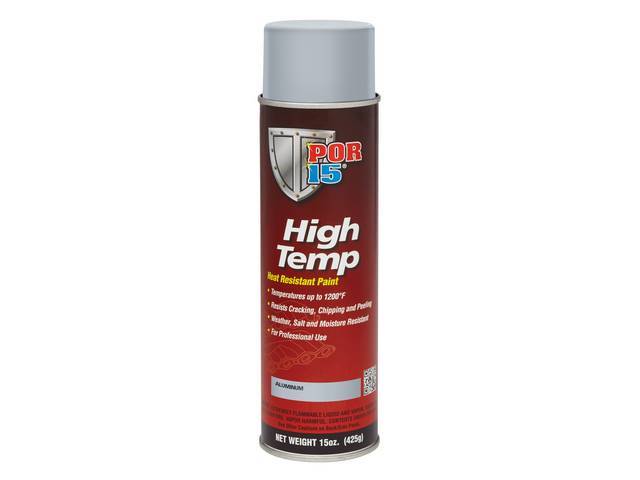 POR-15 High Temp Coating, Aluminum, 15 ounce aerosol spray can