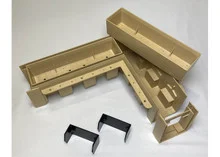 Pour A Lid Tan 90 Degree Channel Drain System- PLC-90 CD TAN