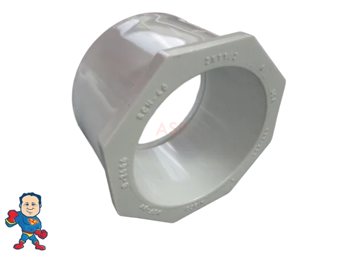 PVC Reducer Bushing 2″ Street x 1-1/2″ Slip – Converts 1.5″ to 2″ Spa Plumbing