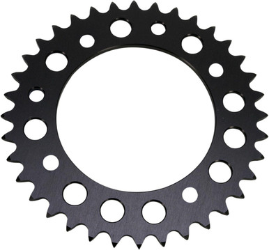 Renthal 38-Tooth Black Rear Sprocket for KTM 50 SX 2021-2023 49141538PBK
