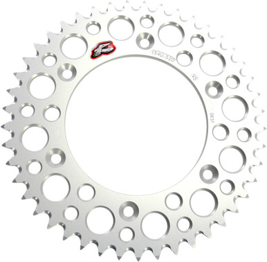 Renthal 45-Tooth Rear Sprocket for Honda 520 Chain Silver 154U-520-45GRSI