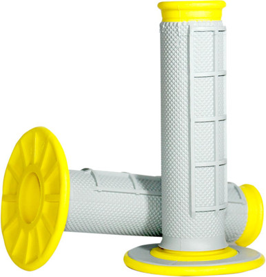 Renthal Dual-Compound Half Waffle Grips for 7/8" Handlebars Yellow G192