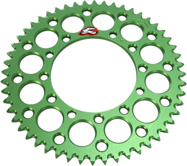 Renthal Green 52-Tooth Aluminum Sprocket for Kawasaki KX100 191U-420-52GEGN