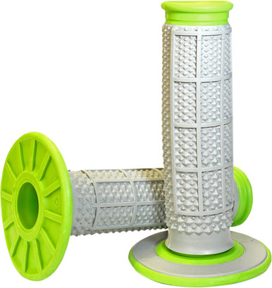 Renthal Tapered Dual-Compound Grips 7/8" Half Waffle Green G193