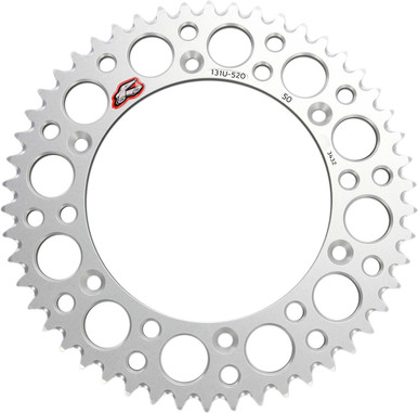 Renthal Ultralight Rear Sprocket 50T Silver 131U-520-50GBSI
