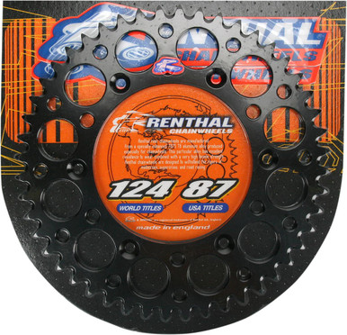 Renthal Ultralight Rear Sprocket 52T Black 224U-520-52GPBK