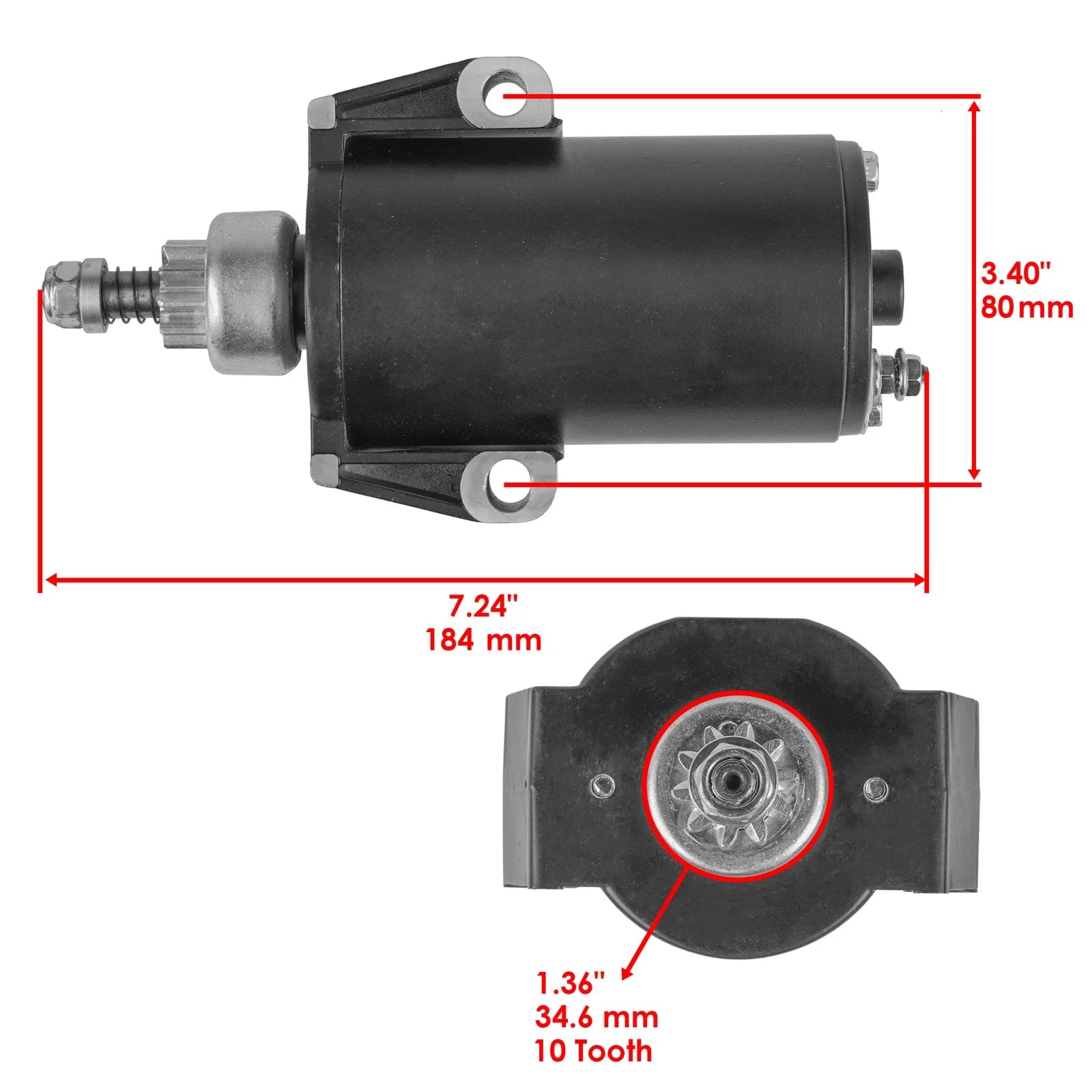 Starter for Mercury Outboard 9.9Hp 15Hp 18Hp 20Hp 25Hp