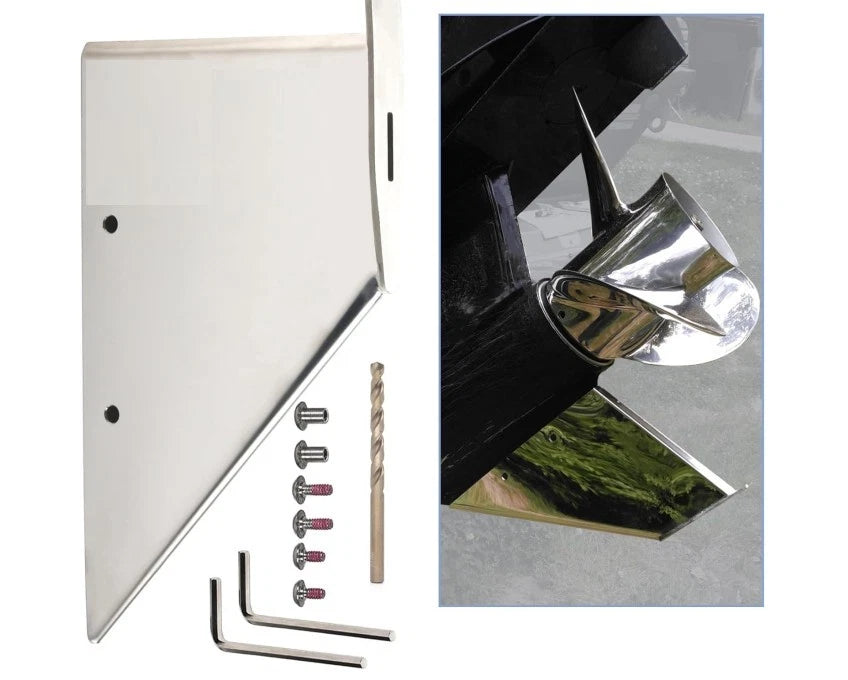 Skeg Guard Protector for Evinrude Johnson 75-130HP (Stainless Steel)