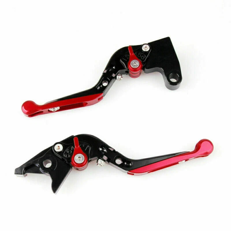 Adjustable Folding Brake Clutch Levers for Suzuki GSXR600 GSXR1000 (2001–2023) Red T9