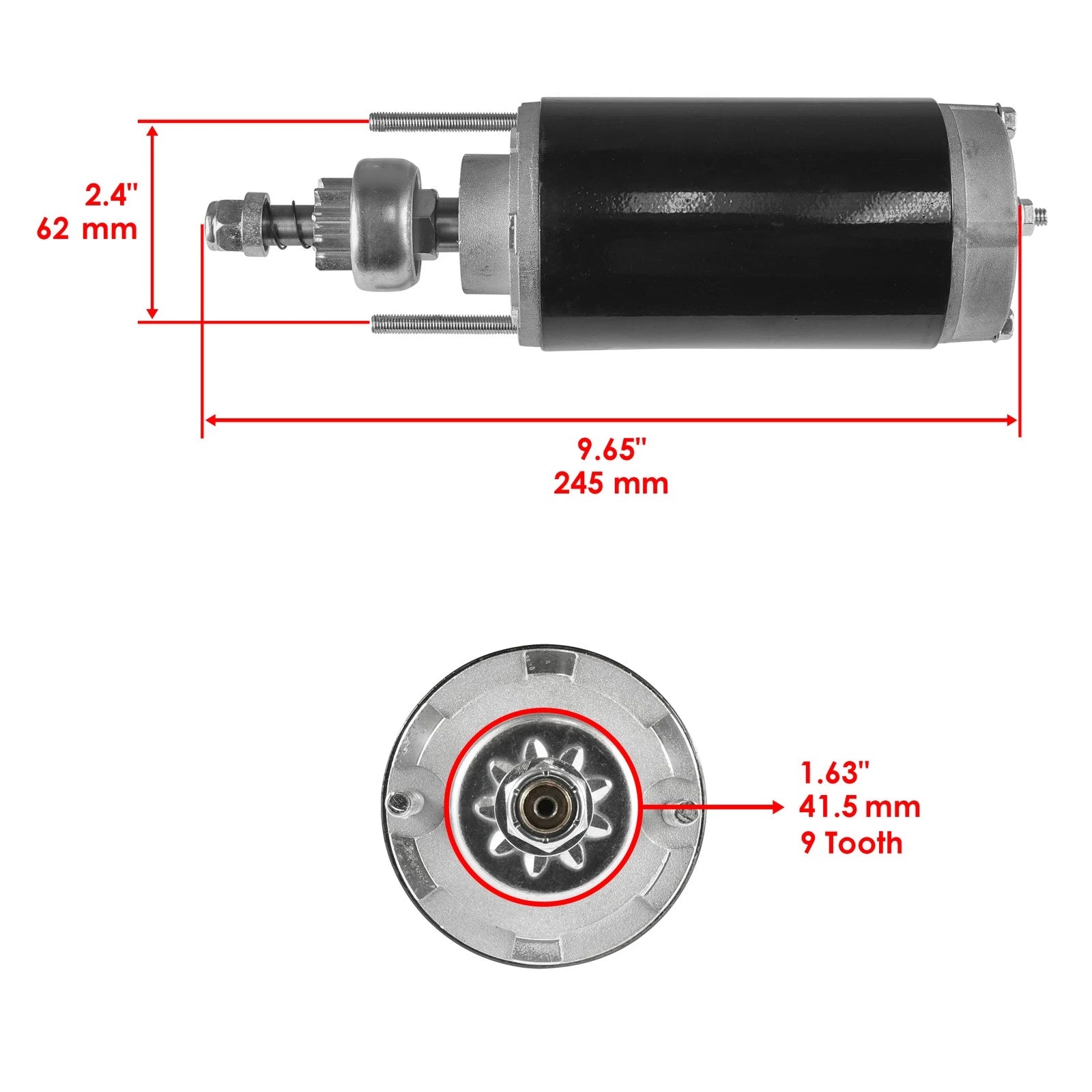Starter for Mercury (50-898265003, 50-853869T, 50-819968-T4, 50-853869, 50-819968-2)