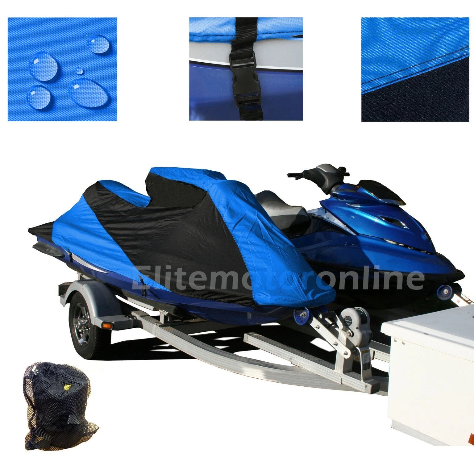 Custom Fit Trailerable Jet Ski Cover for Sea Doo GTI (1997–2000)
