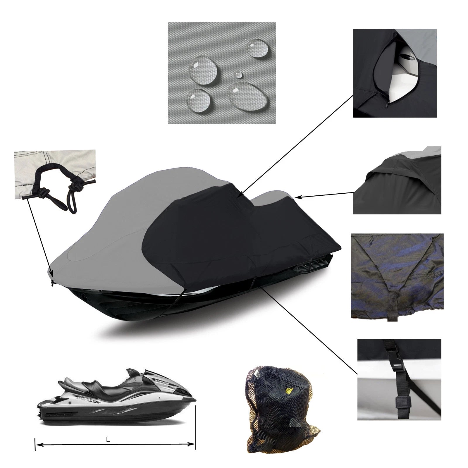Heavy Duty Trailerable Cover for Yamaha Jet Ski GP 1300R (2003–2008)