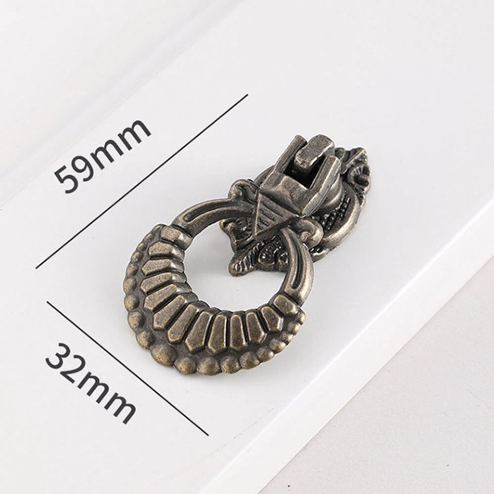 Set of 4 Decorative Cupboard Drop Cabinet Knobs for Vintage Furniture