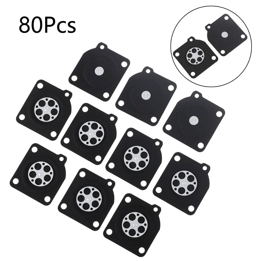 80Pcs Carburetor Metering Diaphragm Repair for ZAMA C1U A015010