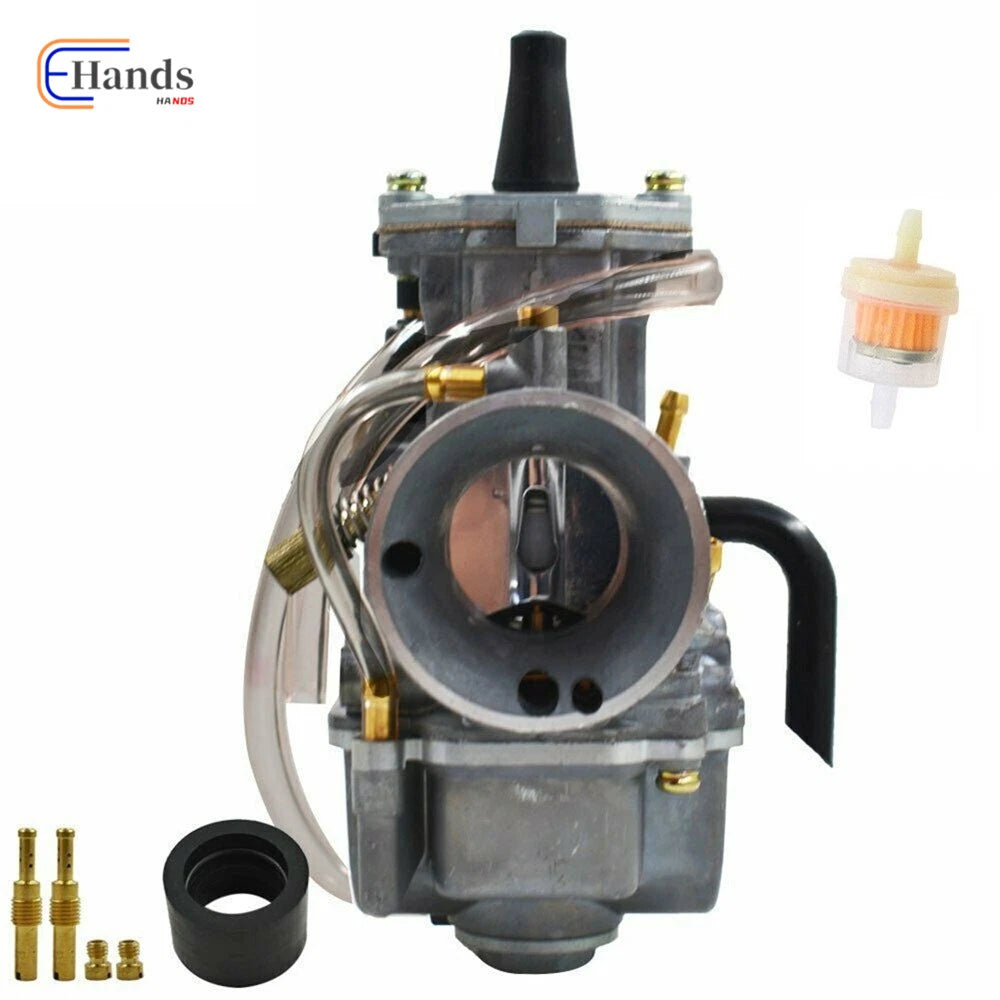 Carburetor + Air Filter for Yamaha YFZ350 (2004–2006), Honda CR80 CR125 (1993–2007), Kawasaki KX125 (2003–2006)