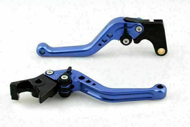 Short Brake Clutch Levers for Yamaha MT-01 (2004–2009), V-MAX (2009–2014) T9 Blue