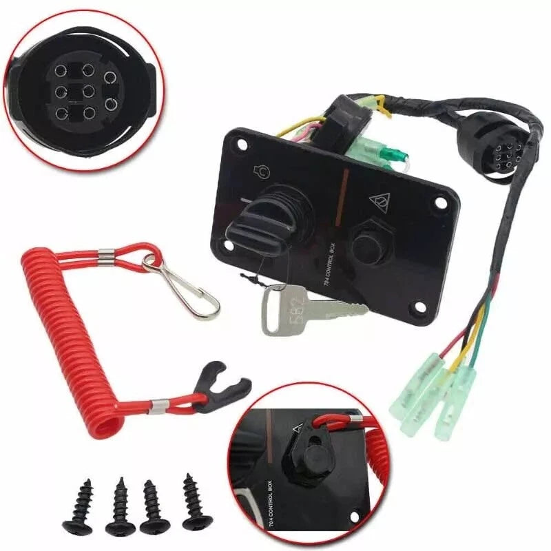 Key Switch Control Panel for Yamaha Yacht Outboard (Single Engine) 704-82570-12-00