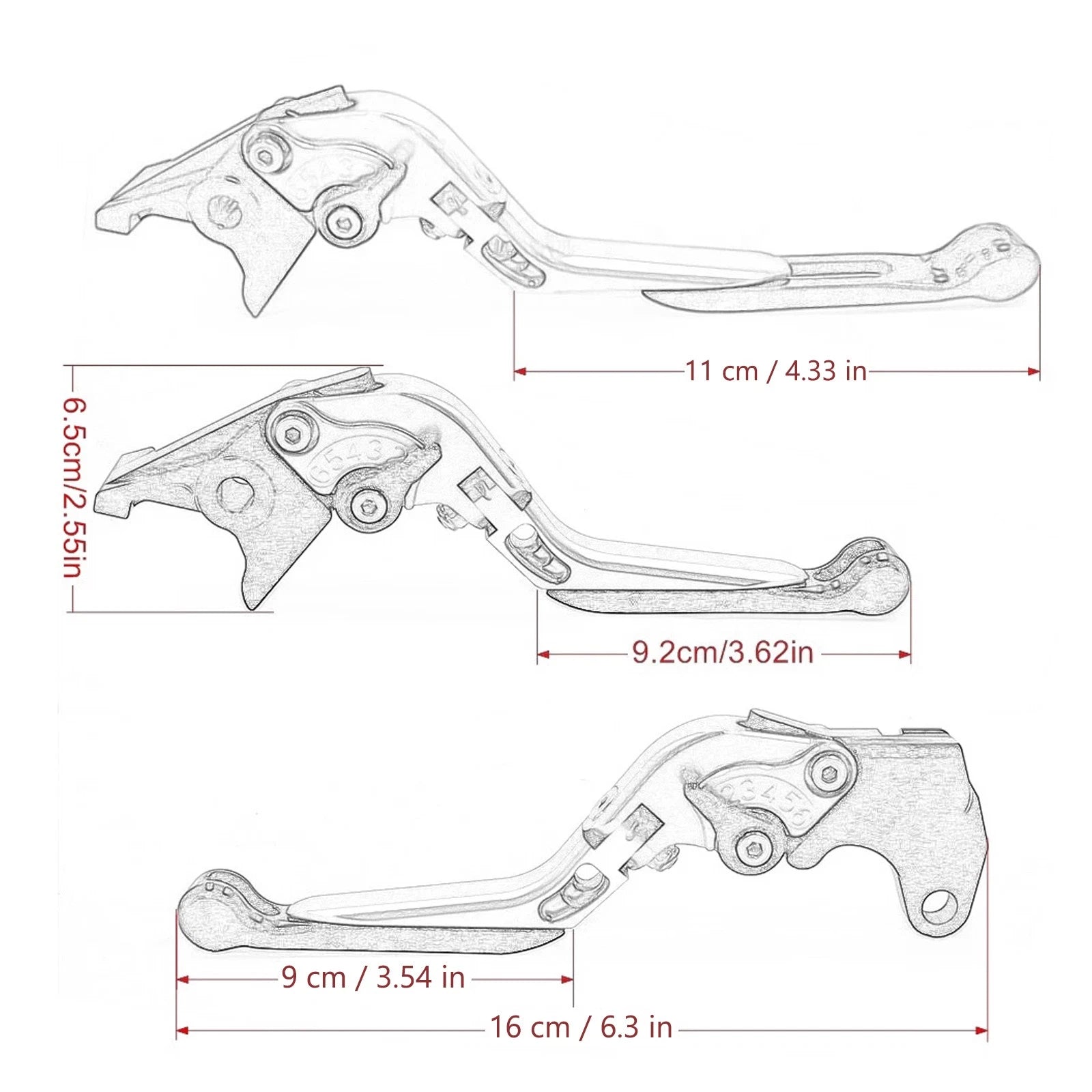 Adjustable Clutch Brake Lever for Honda CRF1100L Africa Twin (2022–2024) R9