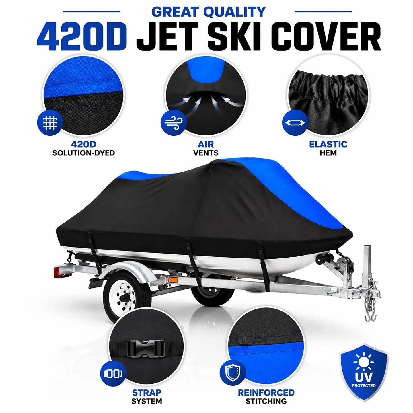 Jet Ski Cover for Sea Doo GTI (2006–2008) 420D