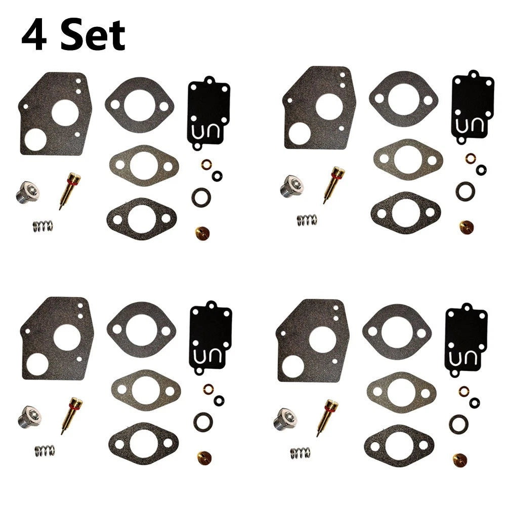 Set of 4 Carburetor Repair Kits for Briggs & Stratton 494624 495606 3-5HP