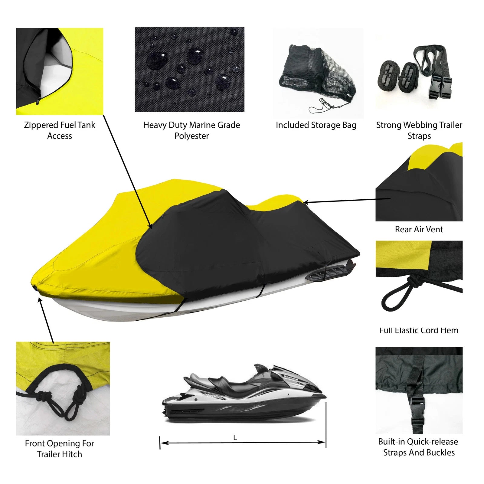 Storage Cover for Yamaha Jet Ski Waverunner V1 (1996–2000)