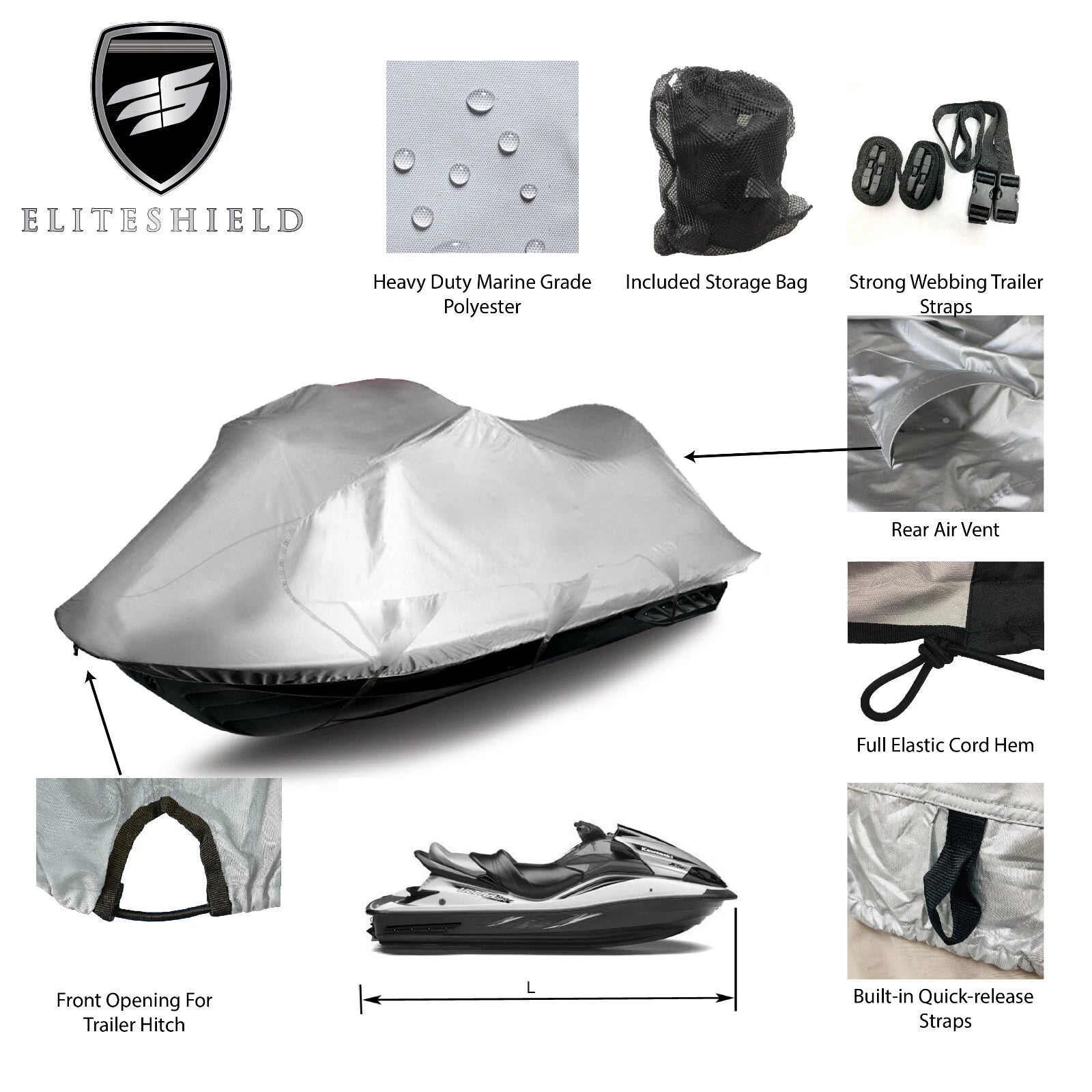 Waterproof Storage Cover for Sea Doo RXP 215 (2007–2010)