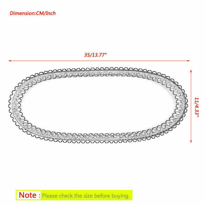 Drive Belt for Triton Outback 300 & 400 Baja 400 SM EFI (22500-E10-030)