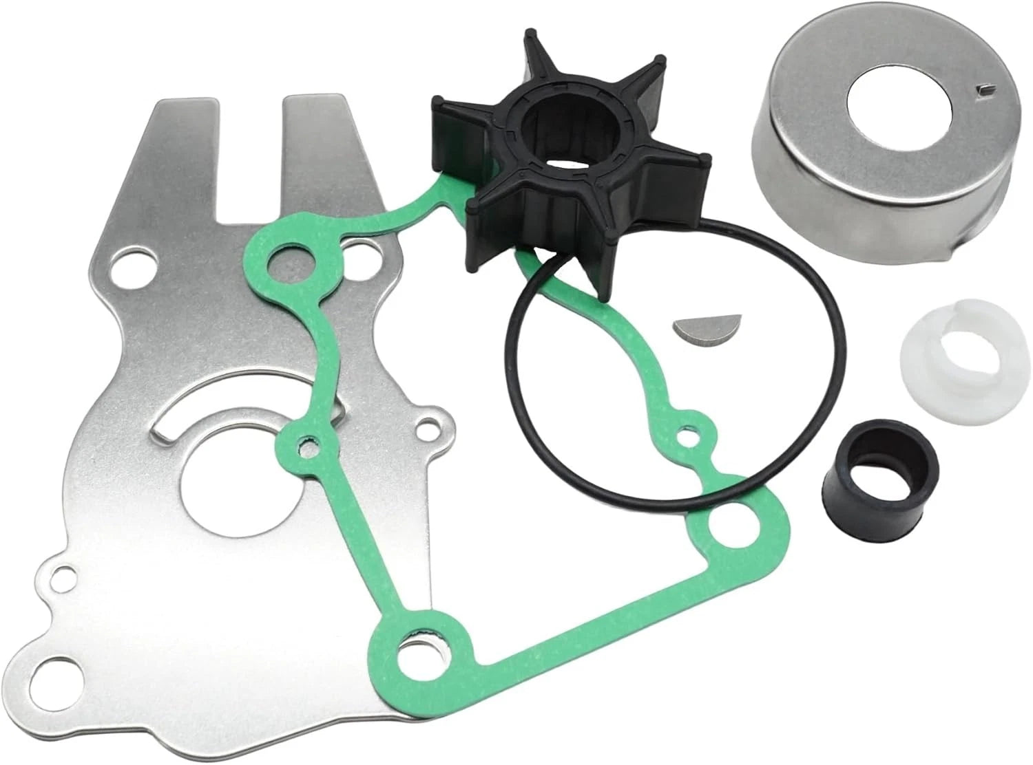 Water Pump Impeller Repair Kit for Yamaha 40HP/50/60HP Outboard (63D-W0078-01-00)