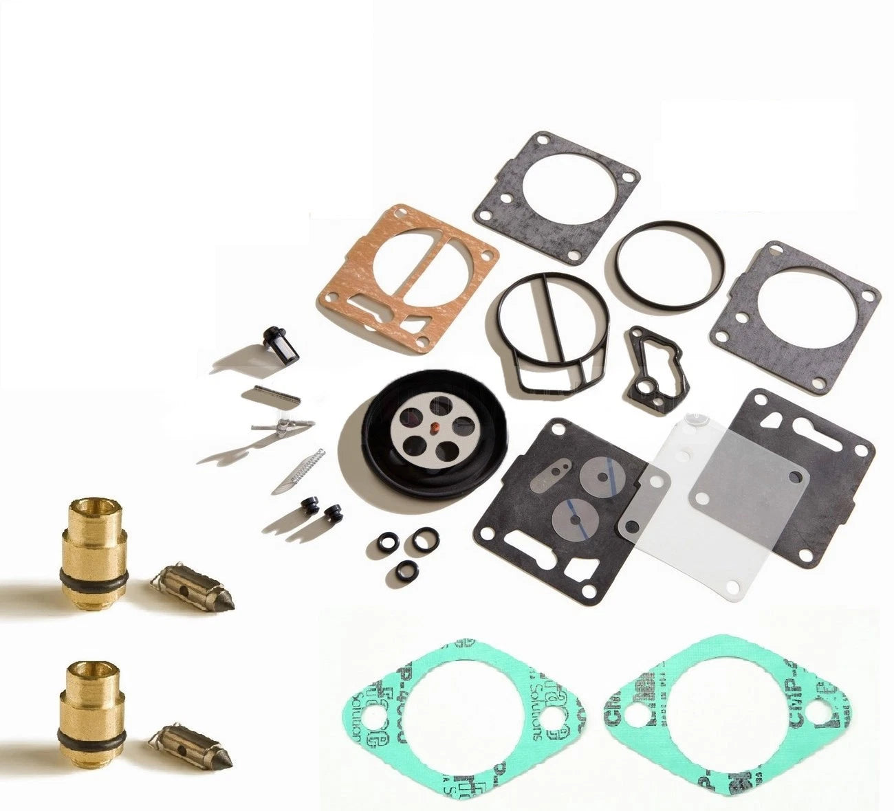 Dual Mikuni Carb Rebuild Kit for Sea Doo XP (1996–1997) - Base Gasket & Needle Seat