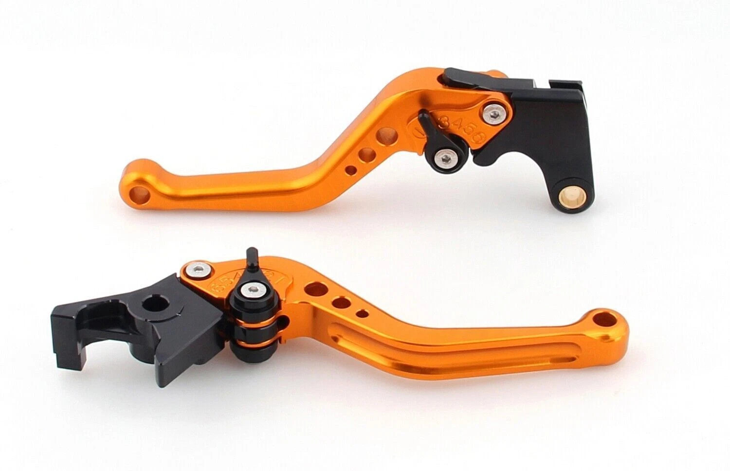 Short Brake Clutch Levers Set for Yamaha YZF R6 (2005–2014), YZF R1 (2004–2008) - Gold T9