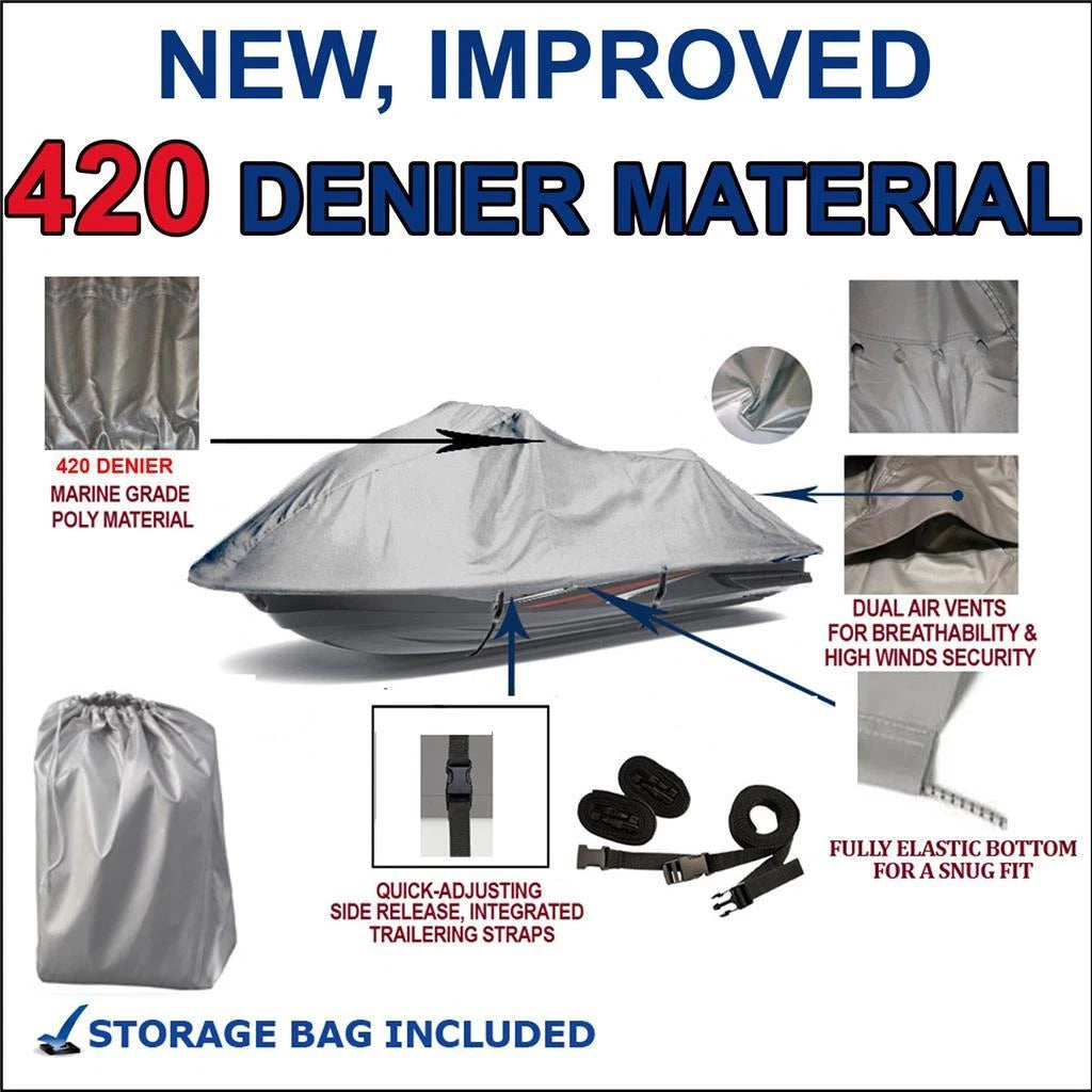 PWC 420D Jet Ski Cover for SeaDoo GTI Limited 155 (2011–2017)