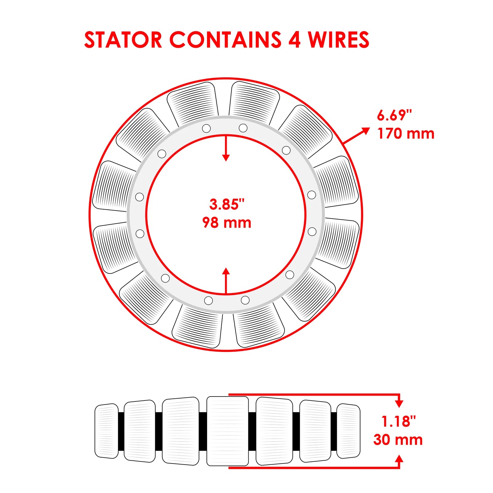 Stator for Mercury Mariner 832075A4