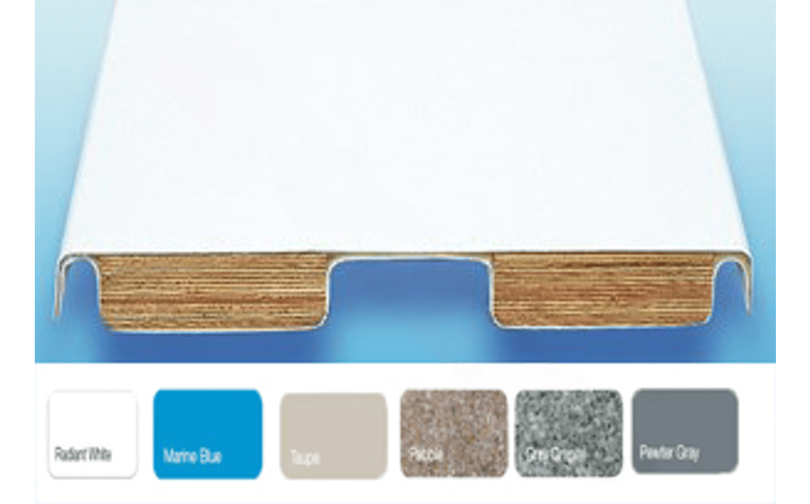 S.R. Smith 66-209-266S24 6′ White with Gray Granite Sides Fibre-Dive Diving Board with Clear Tread