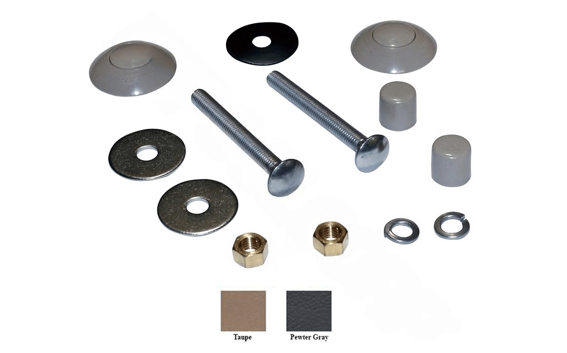 S.R. Smith 67-209-911-SS 1/2″ x 4 1/2″ White 2 Bolt Residential Diving Board Mounting Kit