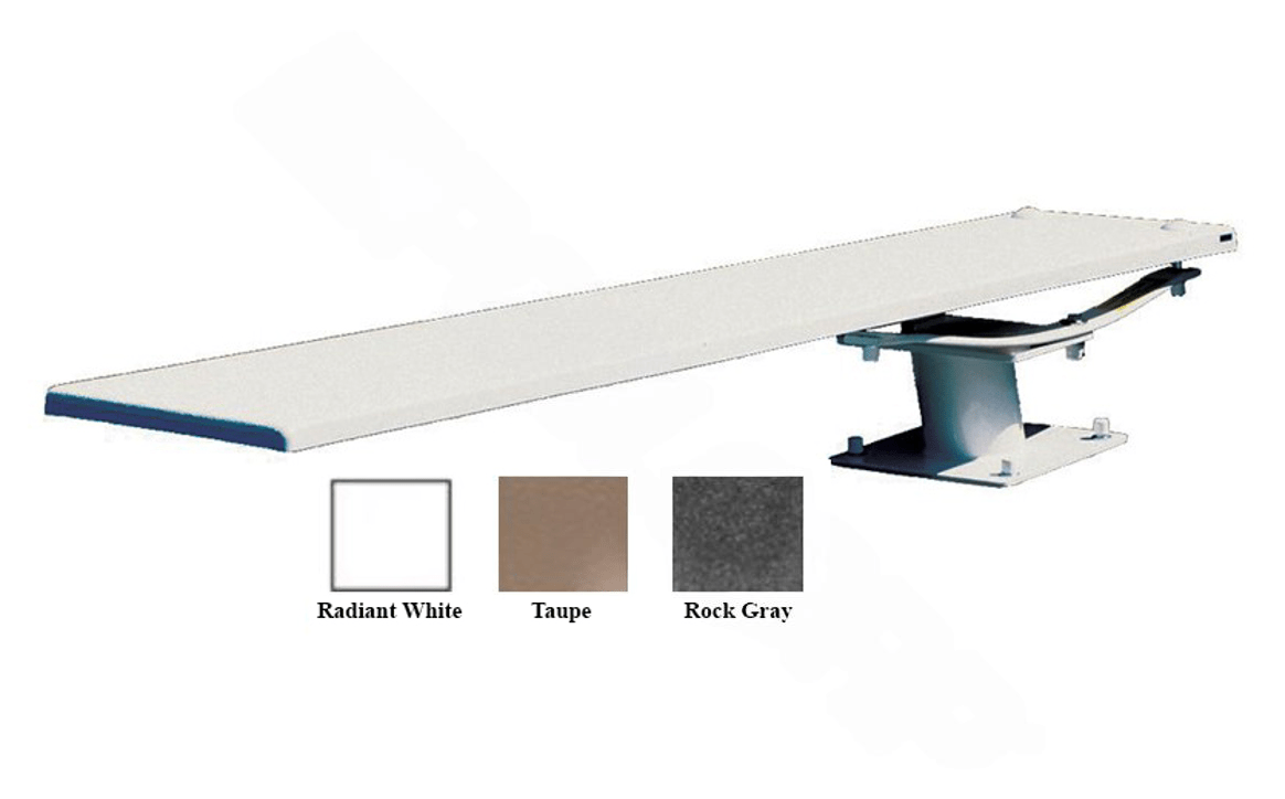 S.R. Smith 68-209-5982 8′ Contilever Jump Stand with Frontier III Diving Board and White Base