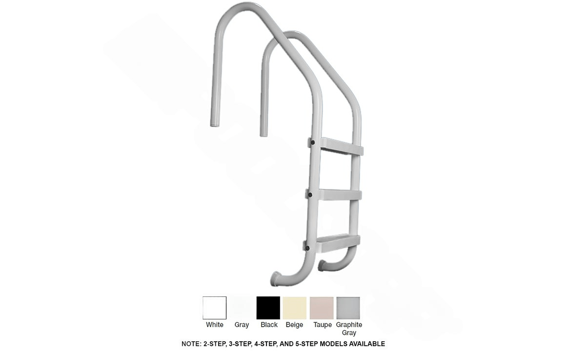 SAFTRON 24″ x 53″ White 3-Step Residential Ladder P-324-L3-W