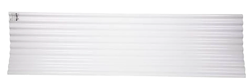 Seacoaster 26 In. X 12 Ft. Opaque White Round Wave Vinyl Corrugated Panels