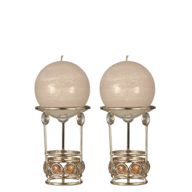 Set of 2 Fosca Warmer Candle Holders 5.5″