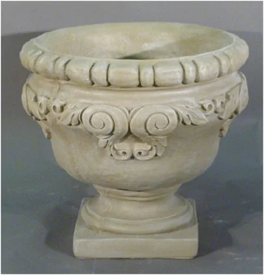 Set of 2 Moss Finished Outdoor Garden Urn Planters 25″ – Enhance Your Garden with Natural Charm