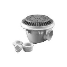 SUPER-PRO 7-3/4″ Round White Main Drain and Sump with Anti-Vortex Lid
