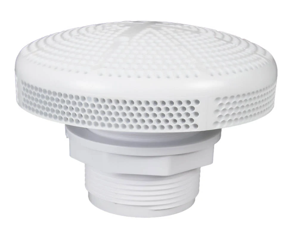Super-Pro Hi-Flo Fiberglass VGB Main Drain 2″ Socket White – 25215-000-000VGB