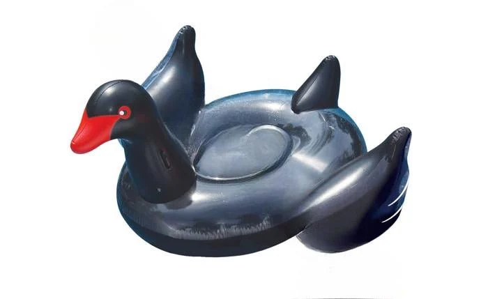 Swimline Giant Swan Ride-On Float Black 90628