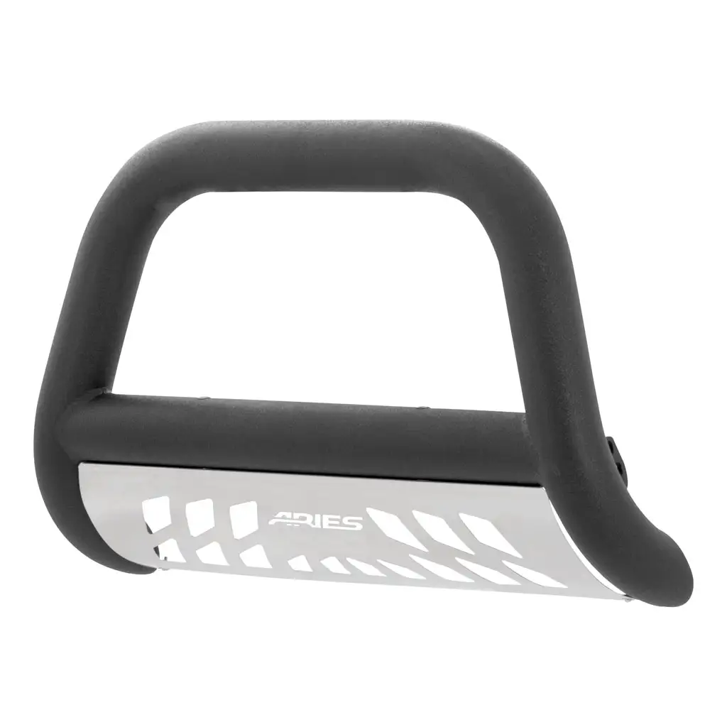 ARIES TB45-4013 4 Bull Bar with Skid, Black Textured
